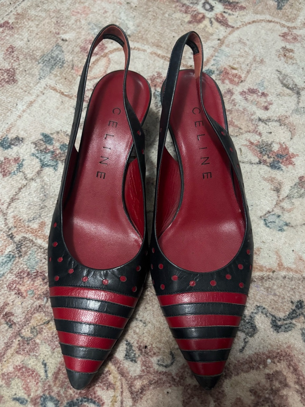 Vintage Celine Slingback Heels